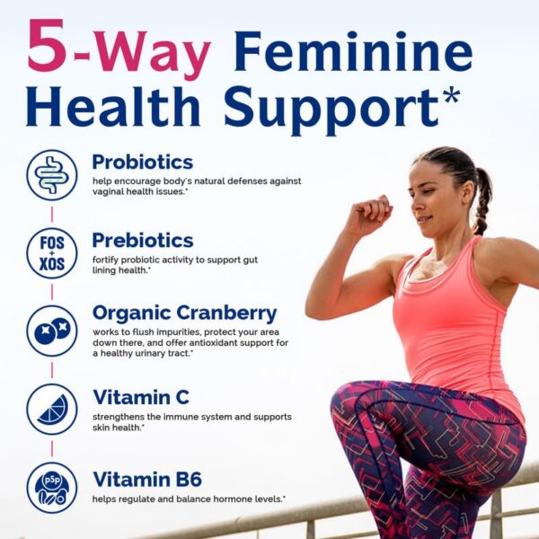 Fórmula con vitamina C y B6 para equilibrio hormonal mujeres