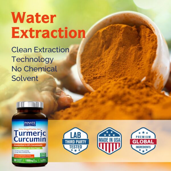 Suplemento curcumina Innate Vitality con pimienta negra extracto