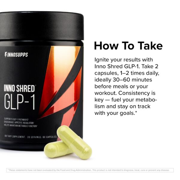 Detalle de la etiqueta de Inno Shred GLP-1