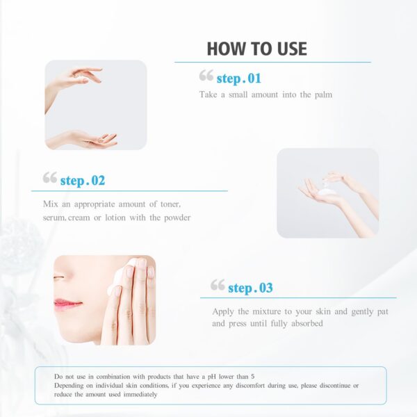 Polvo multifuncional de niacinamida para beneficios de belleza