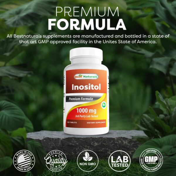 Detalle tabletas Best Naturals inositol