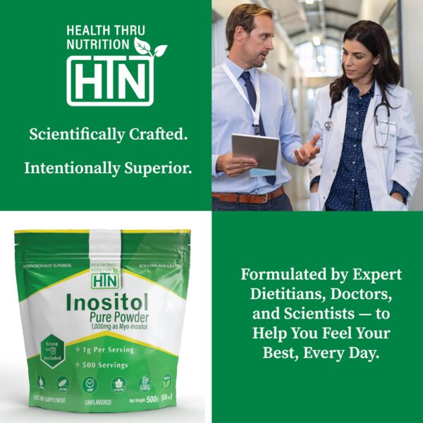 Vista lateral de Inositol Health Thru Nutrition