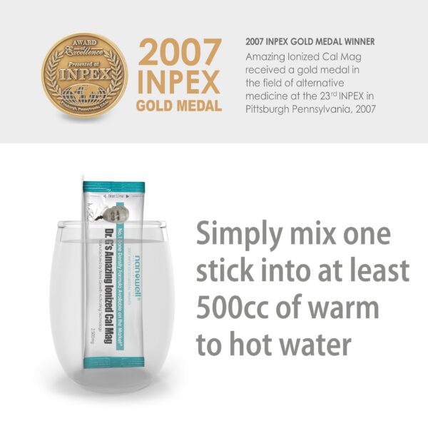 Instrucciones de uso de polvo CalMag ionizados