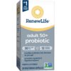Instrucciones y etiqueta de Renew Life Probiótico Adultos 50 Plus