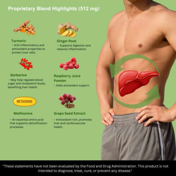Instrucciones en etiqueta Suplemento Just Ripe para el Hígado