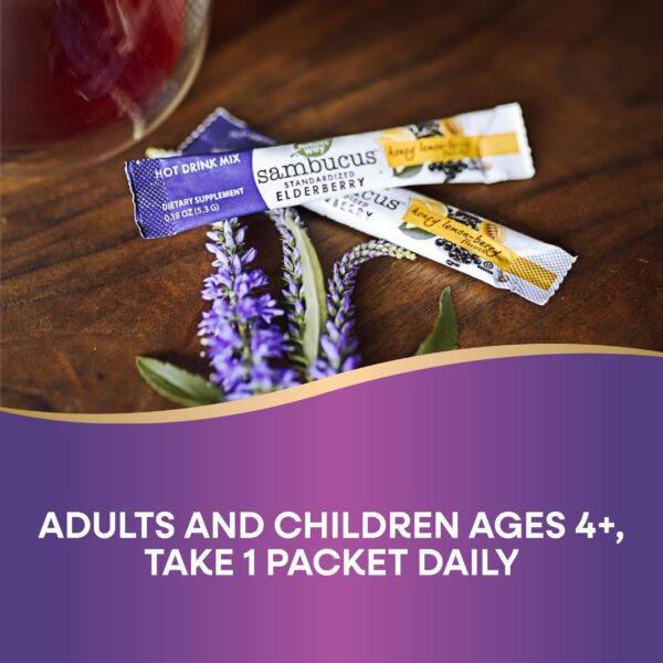 Instrucciones mezcla caliente de saúco Nature's Way