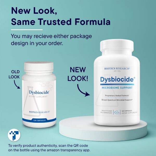 Instrucciones suplemento Dysbiocide Biotics Research