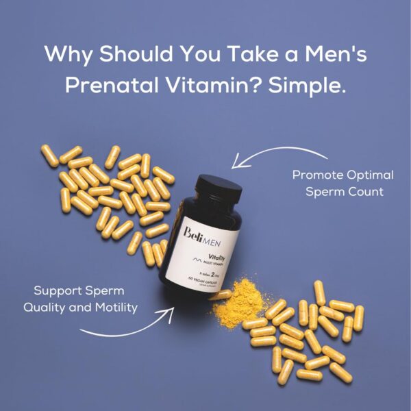 Instrucciones uso multivitamínico prenatal Beli hombres