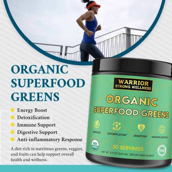 Instrucciones uso polvo greens Warrior Strong Wellness