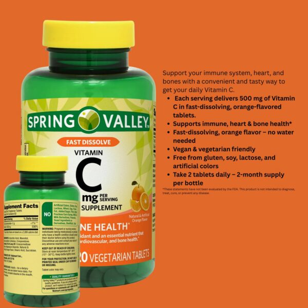 “Instrucciones de uso” para tabletas de vitamina C