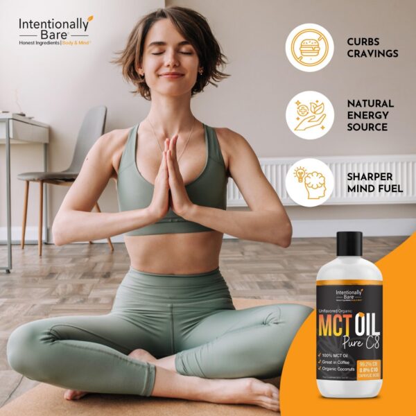 Frente de la botella Intentionally Bare MCT Oil