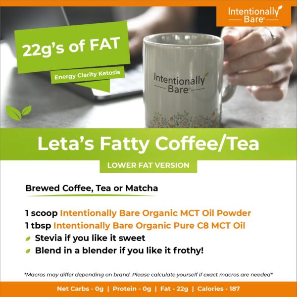 Version 1.0.0 Detalles de ingredientes MCT