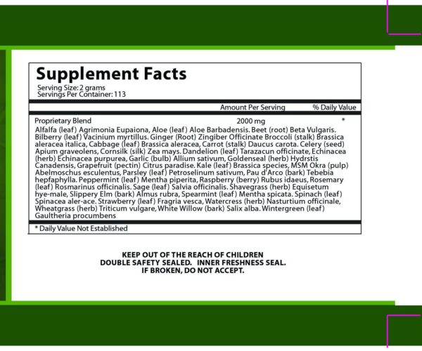 Version 1.0.0 Interior del envase Daily Health