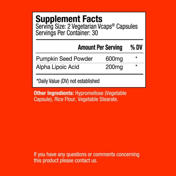 Caja y frasco de Alpha Lipoic Acid