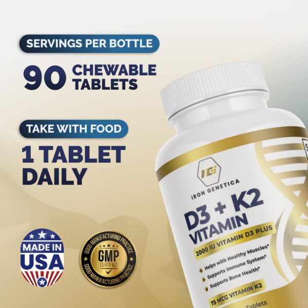 Empaque lateral de Iron Genetica D3 K2