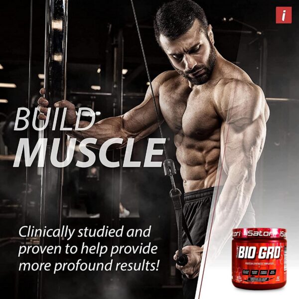 Preparación de bebida iSatori BIO-GRO para fuerza muscular