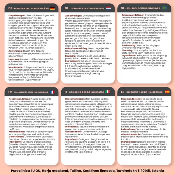 Frasco y etiqueta con estándares ISO y GMP