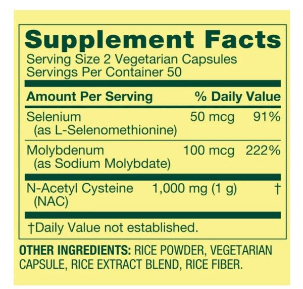 Frasco NAC en fondo claro