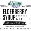 Jarabe orgánico de saúco Elderwise con escaramujos y ortiga