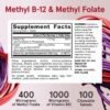 Jarrow Formulas Metil B12 y Metil Folato suplementos naturales