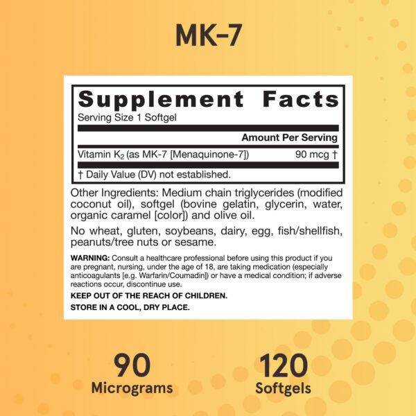 Suplementos Jarrow Formulas K2 MK-7 en cápsulas blandas