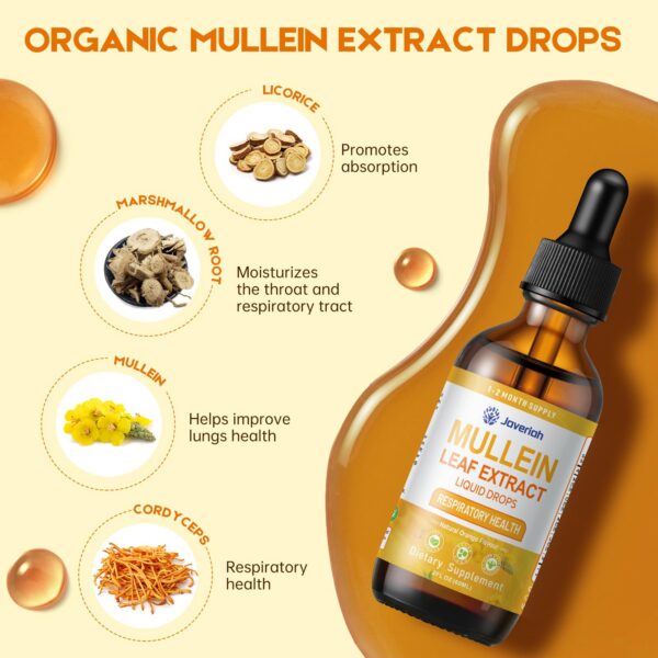 Gotas de gordolobo líquido Javeriah envase frontal