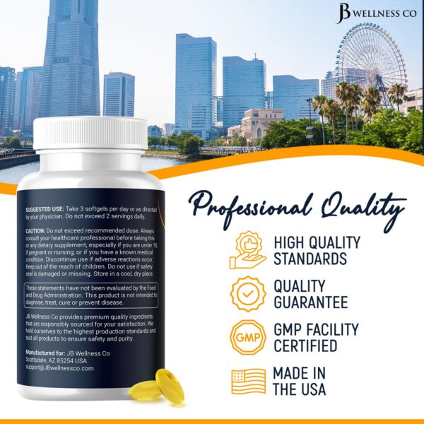 Version 1.0.0 Producto JB Wellness Omega-3 en estante