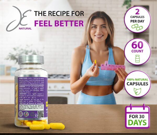 Version 1.0.0 JE Natural suplemento para cabello, piel y uñas en cápsulas