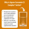 Jigsaw Health suplemento de cúrcuma vista posterior