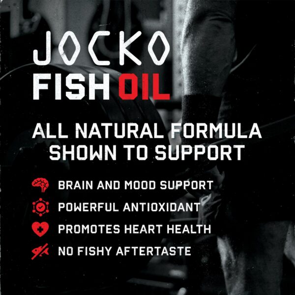 Etiqueta frontal de Omega-3 Jocko Fuel
