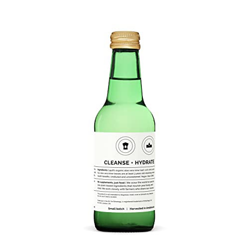 Jugo natural orgánico de aloe vera para mejorar salud inmune