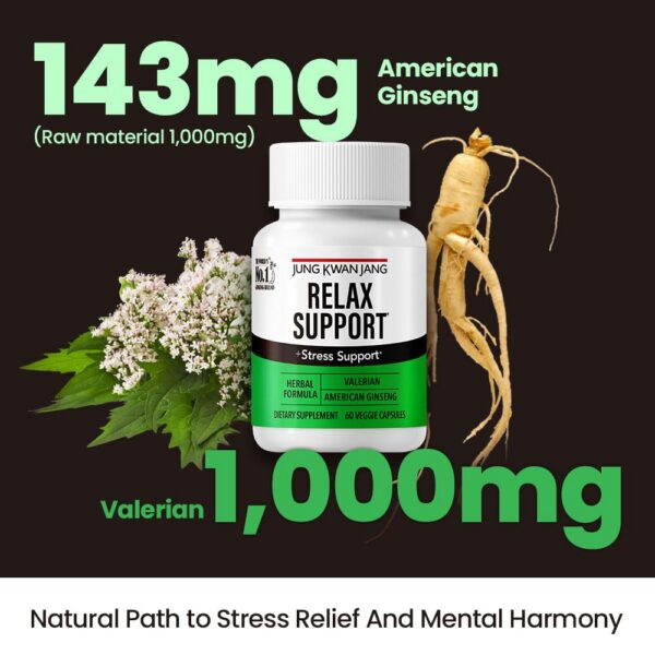 JungKwanJang calidad premium cápsulas de valeriana y ginseng