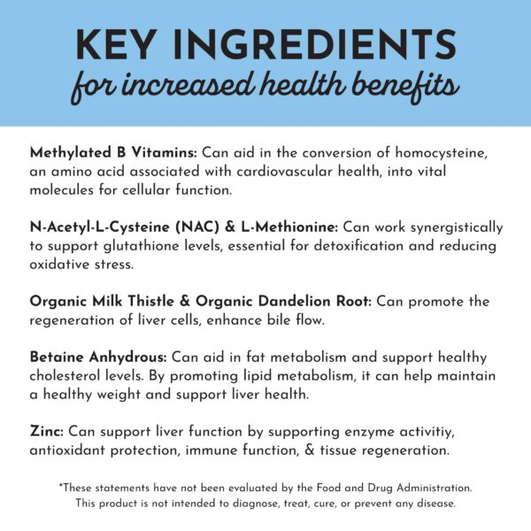 Resumen de beneficios en etiqueta