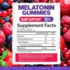 Just Nutrients melatonina gomitas veganas 10mg poder