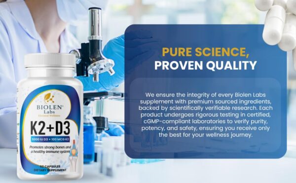 Ingredientes de K2 y D3 en la etiqueta