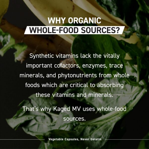 Kaged multivitamínico con frutas y verduras orgánicas