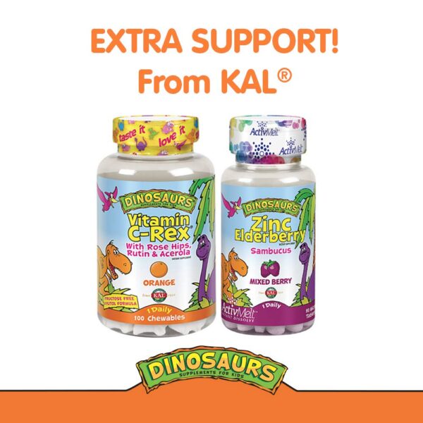 KAL C-Rex tabletas masticables vitamina C niños sin fructosa
