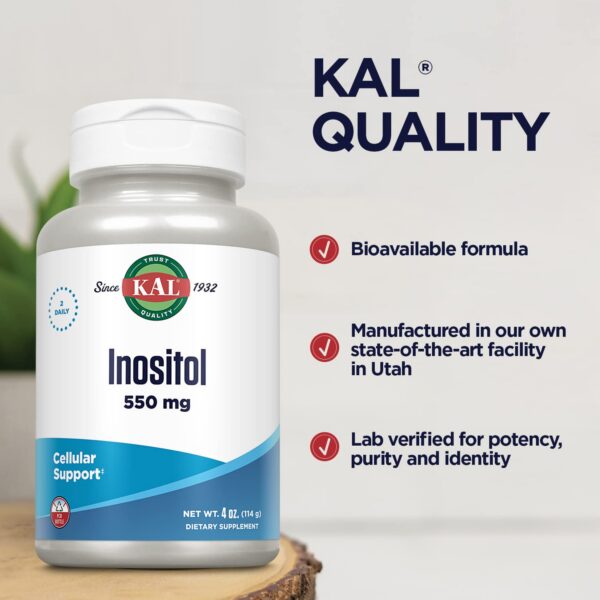 KAL inositol polvo 4oz con garantía devolución 60 días