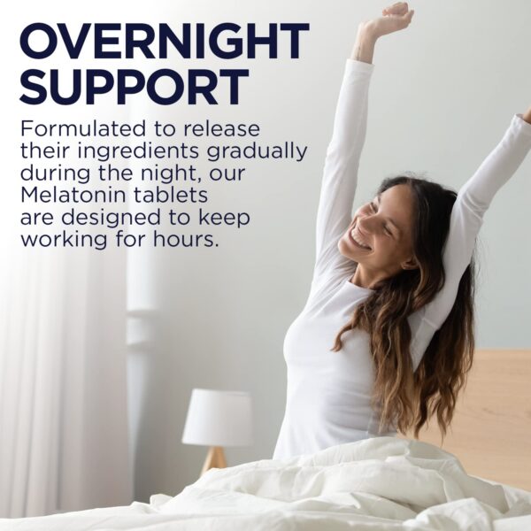 KAL melatonina suplemento vegano 120 tabletas vista posterior