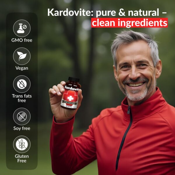 Kardovite cápsulas circulación herbal etiqueta detallada