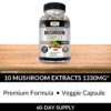 Kaya Naturals complejo de hongos premium para energía y vitalidad