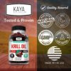 Frasco de Krill Oil Kaya Naturals en estante