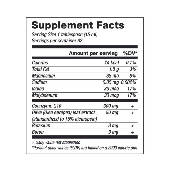 Presentación 480 ml de CoQ10 liposomal