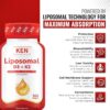 Estante con productos Ken Liposomal