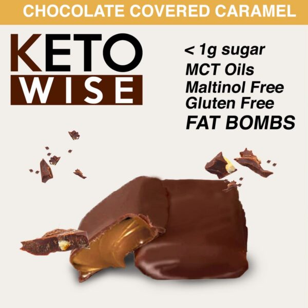 Cajas de Keto Wise Fat Bombs apiladas