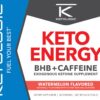Cierre del paquete Ketologic KetoEnergy BHB y cafeína 30 porciones