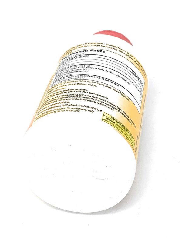 Presentacion del producto Kirkland Fish Oil