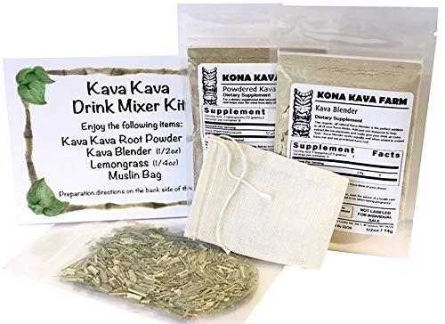 Kit básico de Kava Kava para dos personas en empaque de Kona Kava Farm