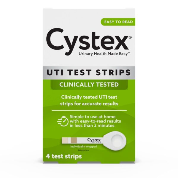 Kit Cystex 2 en 1 con suplemento y tiras para infección urinaria