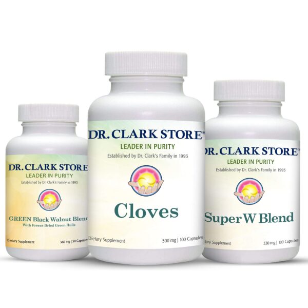Kit Dr Clark Store limpieza intestinal 3 piezas presentación